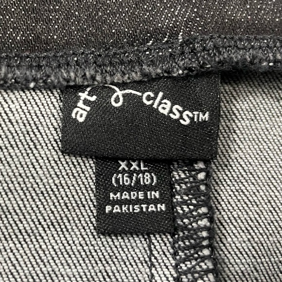 Acid Wash Cat & Jack Black Dungarees-overalls Dress size XXL 16/18 - Picture 13 of 13